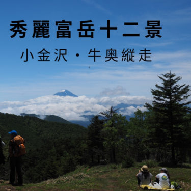 【秀麗富嶽十二景】日本一の山と安定の富士山。牛奥ノ雁ヶ腹摺山、小金沢山縦走
