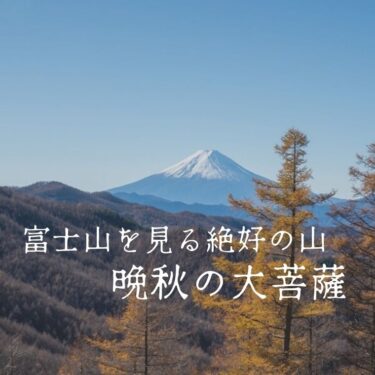 晩秋の大菩薩登山。改めて登りやすい日本百名山！【Pixel6と写真比較有り】